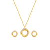 18k Gold Plated Silver Allure Pendant Set