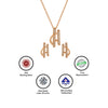 Rose Gold Celestial Pendant Set