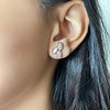 Silver Jasmine Pendant Set