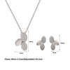 Silver Jasmine Pendant Set