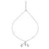 Silver Jasmine Pendant Set