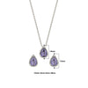 Silver Grape Vine Necklace Set
