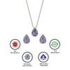 Silver Grape Vine Necklace Set