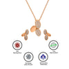 Rose Gold Jasmine Pendant Set