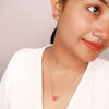 Silver Peachy Vibe Necklace Set