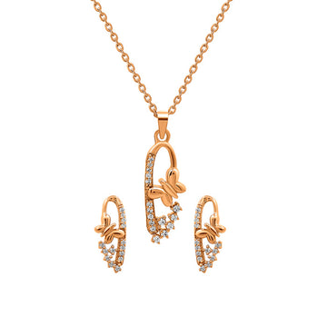 Rose Gold Serene Pendant Set