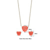 Silver Peachy Vibe Necklace Set