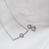 Silver Christie Evil Eye Necklace Set