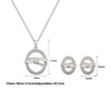 Silver Boho Pendant Set
