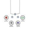 Silver Christie Evil Eye Necklace Set