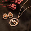 Rose Gold Boho Pendant Set