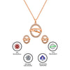 Rose Gold Boho Pendant Set