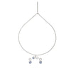 Silver Infinity Eye Necklace Set