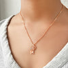 Rose Gold Cluster Pendant Set