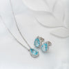 Silver Ocean Bliss Necklace Set