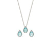 Silver Ocean Bliss Necklace Set