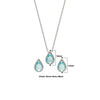 Silver Ocean Bliss Necklace Set