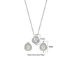Silver Princess Diana Necklace Set