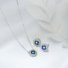 Silver Crystallex Necklace Set