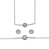 Silver Christie Evil Eye Set
