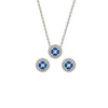 Silver Crystallex Necklace Set