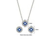Silver Crystallex Necklace Set