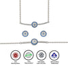 Silver Christie Evil Eye Set