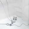 Silver Infinity Eye Set