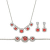 Silver Red Royalty Set