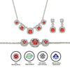 Silver Red Royalty Set