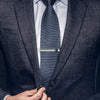 Silver Blue Line Tie Pin