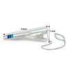 Silver Blue Line Tie Pin