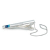 Silver Blue Line Tie Pin