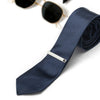Silver Black Stone Tie Pin