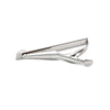 Silver Black Stone Tie Pin