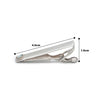 Silver MOP White Stone Tie Pin