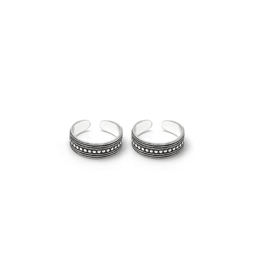 Silver Oxi Classic Line Toe Ring