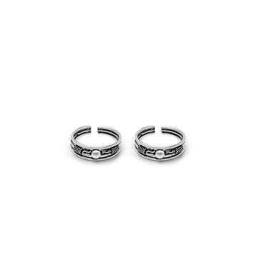 Silver Oxi Saaj Toe Ring