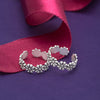 Silver Oxi Flower Toe Rings