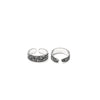 Silver Oxi Breeze Toe Rings