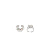 Silver Colour Bow Toe Rings (MOP)