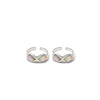 Silver Infinity Toe Rings (MOP)