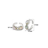 Silver Infinity Toe Rings (MOP)