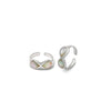 Silver Infinity Toe Rings (MOP)