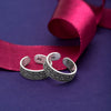 Silver Oxi Zig Zig Toe Rings