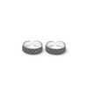 Silver Oxi Zig Zig Toe Rings