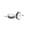 Silver Oxi Zig Zig Toe Rings