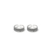 Silver Oxi Disha Toe Ring