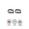 Silver Oxi Wavy Toe Rings