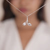 Silver Elegant Mermaid Pendant with Chain